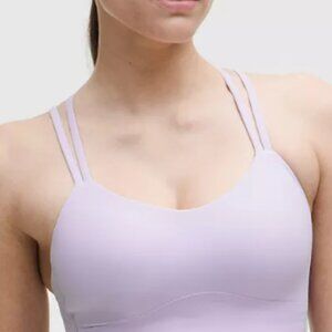 Lululemon Like a Cloud Bra Light Support Heathered Lilac A/B Cup Small NWOT